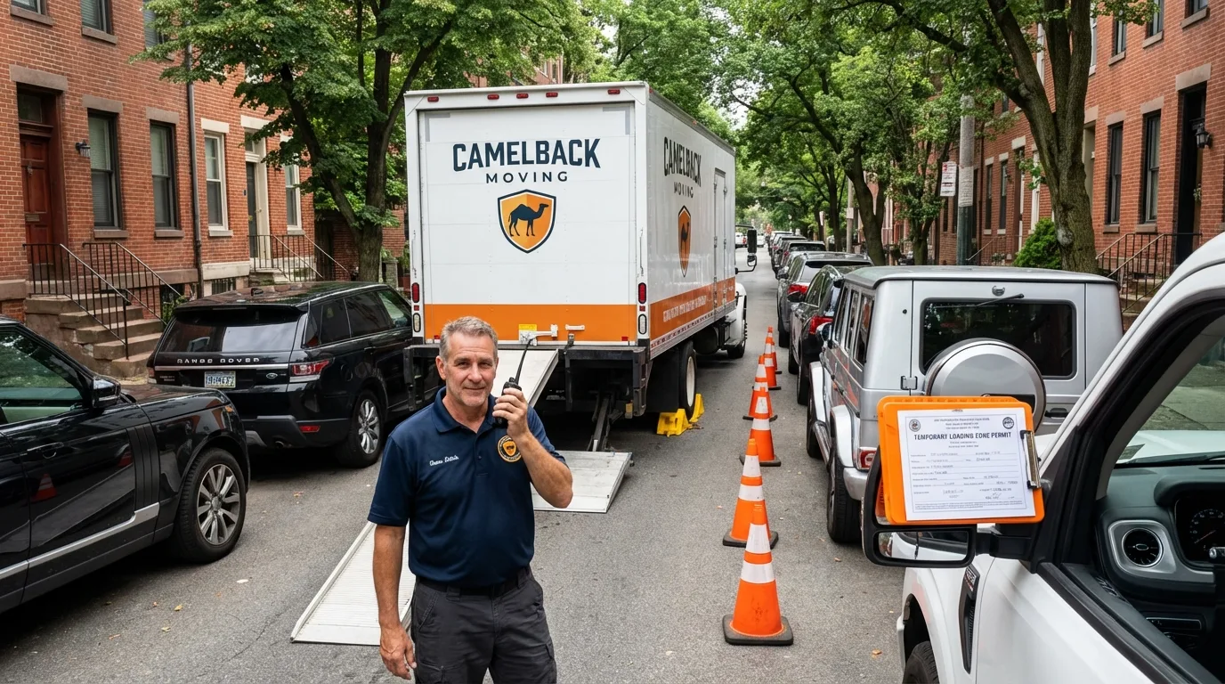 City street loading permit setup in Plymouth, PA